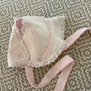 Beaufort Bonnet white eyelet Baby Bonnet-size XS